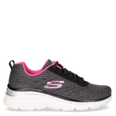 Fashion Fit Bold Boundaries sneaker in tessuto nero fuxia | Boscaini Scarpe