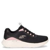 Skech lite pro glimmer me sneaker in tessuto nero rosa | Boscaini Scarpe