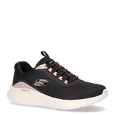 Skech lite pro glimmer me sneaker in tessuto nero rosa | Boscaini Scarpe