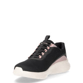 Skech lite pro glimmer me sneaker in tessuto nero rosa | Boscaini Scarpe