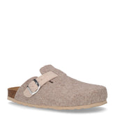 Sara ciabatta in tessuto sabbia beige - Donna | Boscaini Scarpe