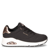 Uno golden air sneaker in ecopelle nero | Boscaini Scarpe