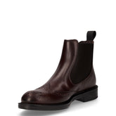 Stivaletto beatles in pelle stile inglese coffee | Boscaini Scarpe