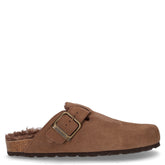 Sara ciabatta in pelle tortora | Boscaini Scarpe