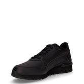 Runner v4 sneaker da ragazzo in ecopelle nero | Boscaini Scarpe