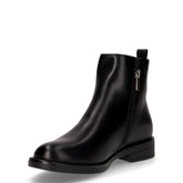 Stivaletto con zip laterale in ecopelle nero | Boscaini Scarpe