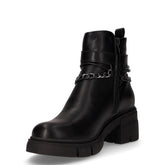 Tronchetto in ecopelle con zip nero | Boscaini Scarpe