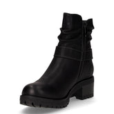 Tronchetto in ecopelle con zip nero | Boscaini Scarpe