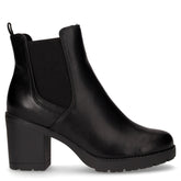 Stivaletto con tacco in ecopelle nero | Boscaini Scarpe