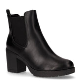 Stivaletto con tacco in ecopelle nero | Boscaini Scarpe