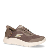 Go walk flex hands up sneaker slip ins in tessuto marrone - SKECHERS UOMO | Boscaini Scarpe