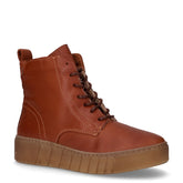 Stivaletto stringato in pelle con platform brandy - Nuovi arrivi Donna | Boscaini Scarpe