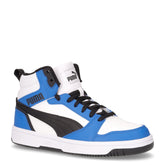 Rebound v6 mid sneaker in ecopelle ragazzo nero blu bianco - Sneakers Bambino | Boscaini Scarpe