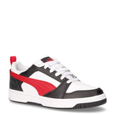 Rebound v6 low sneaker in ecopelle ragazzo nero rosso bianco - Sneakers Bambino | Boscaini Scarpe