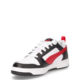 Rebound v6 low sneaker in ecopelle ragazzo nero rosso bianco | Boscaini Scarpe