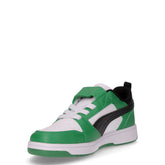 Rebound V6 Lo sneaker da bambino in ecopelle bianco nero | Boscaini Scarpe