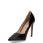 Décolleté a punta in ecopelle nero | Boscaini Scarpe