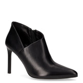 Tronchetto a punta in ecopelle con zip nero | Boscaini Scarpe