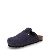 Robi ciabatta in tessuto blu | Boscaini Scarpe