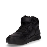Perth sneaker bambino in tessuto ed ecopelle nero | Boscaini Scarpe