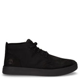 Davis Square Mid lace sneaker in pelle e tessuto nero | Boscaini Scarpe