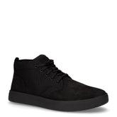Davis Square Mid lace sneaker in pelle e tessuto nero | Boscaini Scarpe