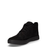 Davis Square Mid lace sneaker in pelle e tessuto nero | Boscaini Scarpe