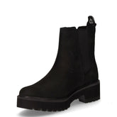 Carnaby Cool stivaletto in pelle e tessuto nero | Boscaini Scarpe