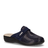 Ciabatta in tessuto blu - VALLEVERDE | Boscaini Scarpe