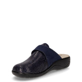 Ciabatta in tessuto blu | Boscaini Scarpe