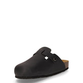 Ciabatta in pelle nero | Boscaini Scarpe