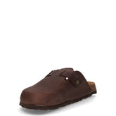 Bobo ciabatta in pelle mogano | Boscaini Scarpe