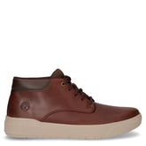Seneca bay mid sneaker in pelle castagno | Boscaini Scarpe