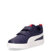 Courtflex v3 sneaker in ecopelle bambino blu | Boscaini Scarpe