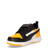 Rebound v6 sneaker in ecopelle bambino nero giallo bianco | Boscaini Scarpe