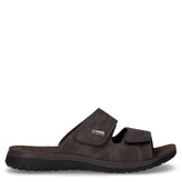 Ciabatta in ecopelle con strappi nero | Boscaini Scarpe
