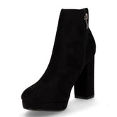 Tronchetto in tessuto con zip nero | Boscaini Scarpe