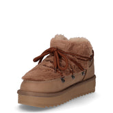 Nordic TRK Fur Low stivaletto caldo in ecopelle taupe | Boscaini Scarpe