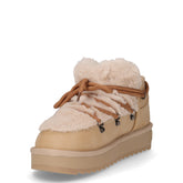 Nordic TRK Fur Low stivaletto caldo in ecopelle beige | Boscaini Scarpe