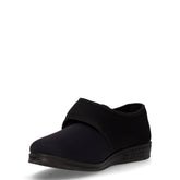 Scarpa chiusa in tessuto con strappo nero | Boscaini Scarpe