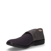 Pantofola in tessuto con strappo grigio | Boscaini Scarpe
