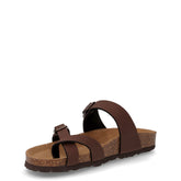 Sara ciabatta infradito in ecopelle mogano | Boscaini Scarpe