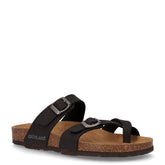 Sara ciabatta infradito in ecopelle nero - GRUNLAND | Boscaini Scarpe