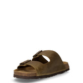 Bobo ciabatta in pelle oliva | Boscaini Scarpe