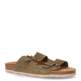 Sara ciabatta in pelle oliva - GRUNLAND | Boscaini Scarpe