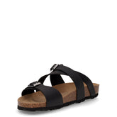 Sara ciabatta in ecopelle nero | Boscaini Scarpe