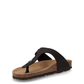 Sara ciabatta infradito in ecopelle nero | Boscaini Scarpe