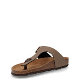 Sara ciabatta infradito in ecopelle tortora | Boscaini Scarpe