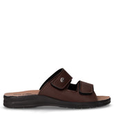Ciabatta in ecopelle con strappi moro | Boscaini Scarpe