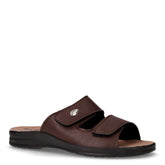 Ciabatta in ecopelle con strappi moro | Boscaini Scarpe